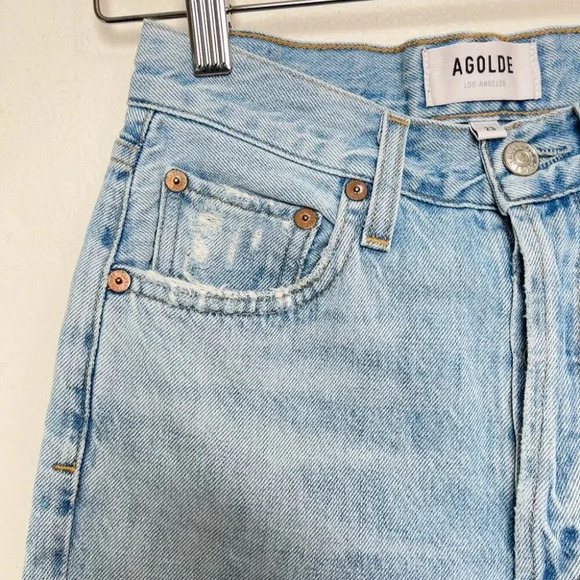 AGOLDE Womens  23 Riley High Rise Straight Crop Jean - Picture 6 of 16